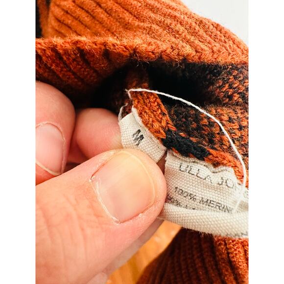 ULLA JOHNSON Red Black Zebra Printed 100% Merino Wool Puff Sleeves Joni Dress M - Picture 9 of 16